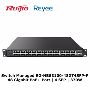 Switch Managed PoE+ Ruijie Reyee RG-NBS3100-48GT4SFP-P | 48 Cổng Gigabit | 370W